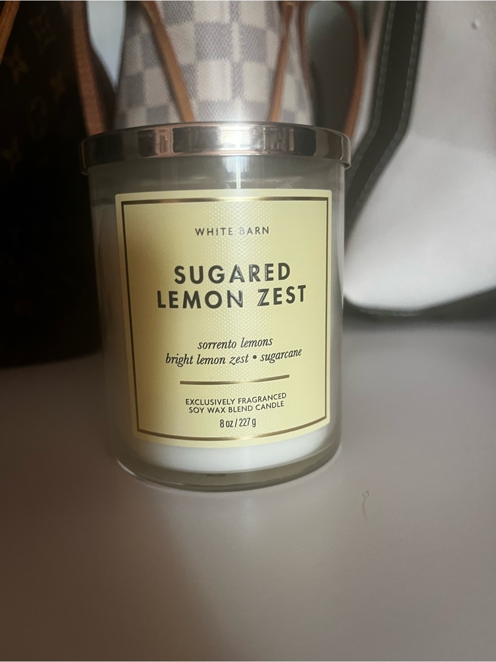 New soy bath & body works sugared lemon zest candle